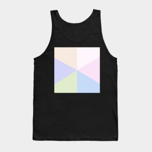 Abstract Triangle of Soft Pastel Colors Tank Top